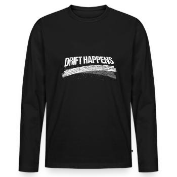 Drift findet statt Jdm Auto Motorsport - Männer Premium Bio Langarmshirt - Schwarz - Vorne - Nico (187cm)
