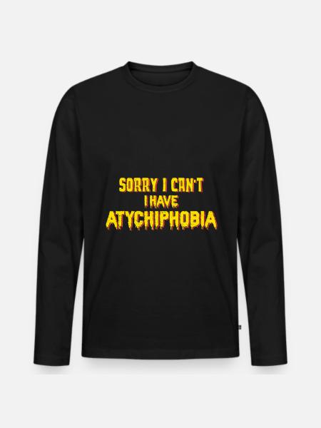 Atychiphobia Graph Atychiphobia Consciousness - Men's Premium Organic Long Sleeve Shirt - black