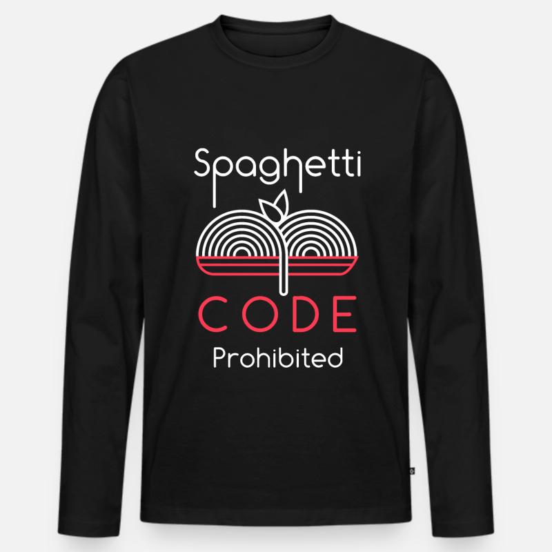 Computer programming - Men's Premium Organic Long Sleeve Shirt - black