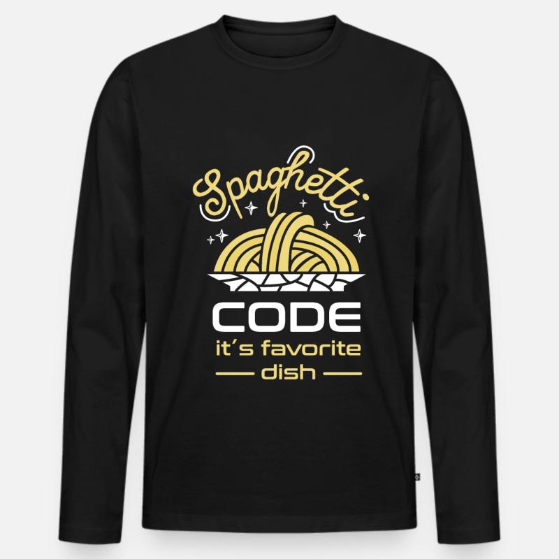 Computer programming - Men's Premium Organic Long Sleeve Shirt - black