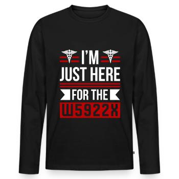 Medizinischer Programmierer, Beruf, Medizinische - Männer Premium Bio Langarmshirt - Schwarz - Vorne - Nico (187cm)