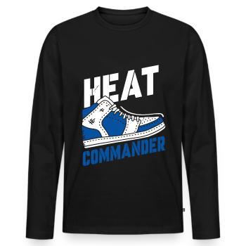 Shoe Collector Shoemaker Sneaker Addict - Men's Premium Organic Long Sleeve Shirt - black - Front - Nico (187cm)