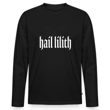 Lilith, Démon, Gothique, Mythologie, Folklore, - T-shirt manches longues Premium bio Homme - noir - Devant - Nico (187cm)