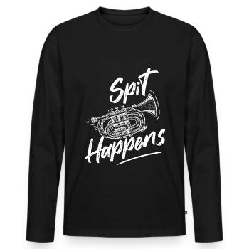 Mellophonist Musikinstrument Orchester - Männer Premium Bio Langarmshirt - Schwarz - Vorne - Nico (187cm)