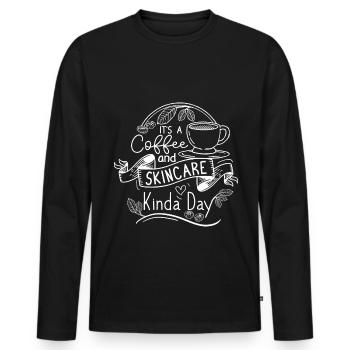 Esthéticienne, Soins de la peau, Beauté, Dermantologue, - T-shirt manches longues Premium bio Homme - noir - Devant - Nico (187cm)