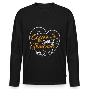 Esthéticienne, Soins de la peau, Beauté, Dermantologue, - T-shirt manches longues Premium bio Homme - noir - Devant - Nico (187cm)