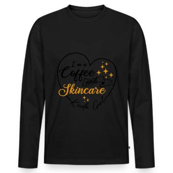 Esthéticienne, Soins de la peau, Beauté, Dermantologue, - T-shirt manches longues Premium bio Homme - noir - Devant - Nico (187cm)