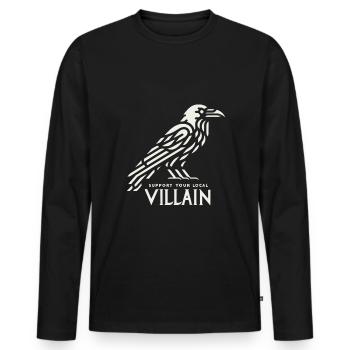 Lilith, Démon, Gothique, Mythologie, Folklore, - T-shirt manches longues Premium bio Homme - noir - Devant - Nico (187cm)