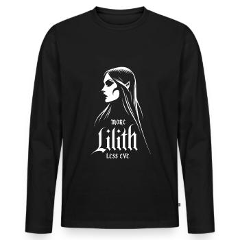 Lilith, Demon, Gothic, Mythology, Folklore, - Men's Premium Organic Long Sleeve Shirt - black - Front - Nico (187cm)