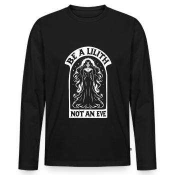 Lilith Demon Gothic Mythology Folklore Satanic - Men's Premium Organic Long Sleeve Shirt - black - Front - Nico (187cm)
