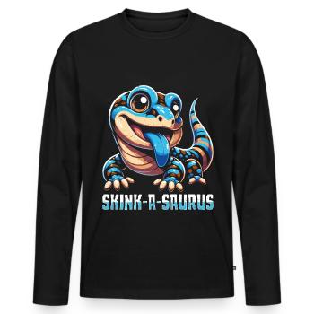 Lizard Collector Reptile Lover - Men's Premium Organic Long Sleeve Shirt - black - Front - Nico (187cm)
