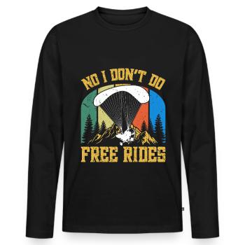 Parapente motorisé Paramotorist Adventure - T-shirt manches longues Premium bio Homme - noir - Devant - Nico (187cm)