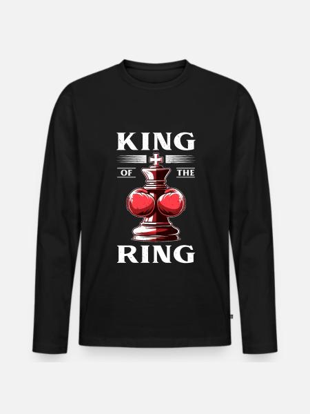 Boxe d’échecs - T-shirt manches longues Premium bio Homme - noir