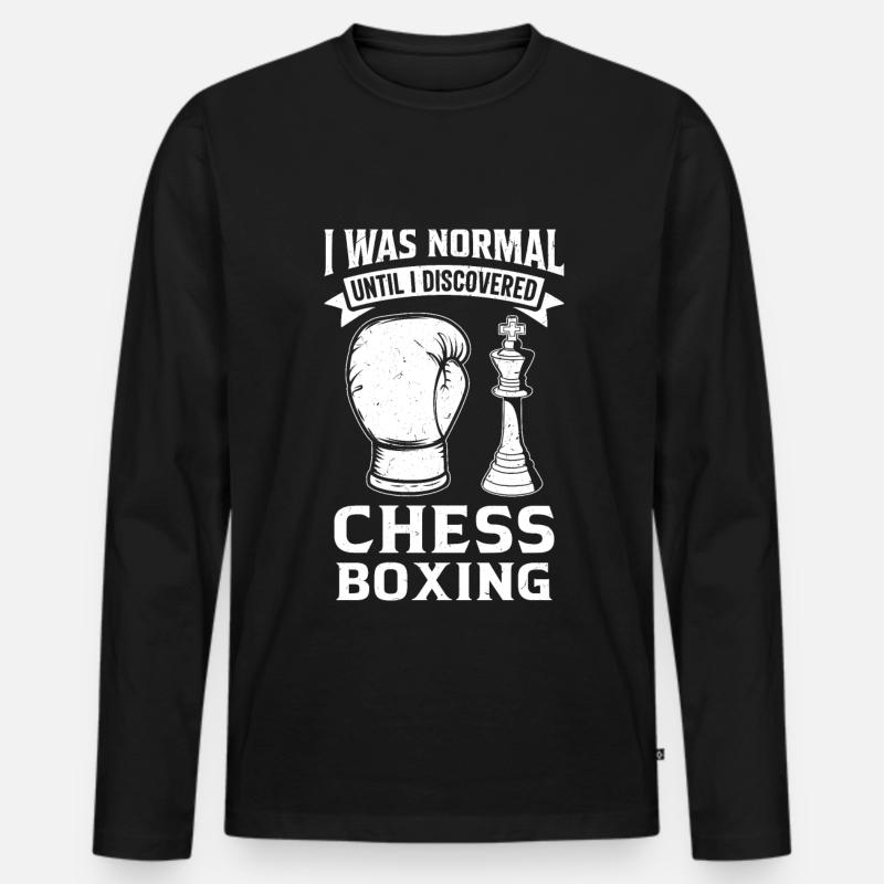 Schachboxen - Männer Premium Bio Langarmshirt - Schwarz