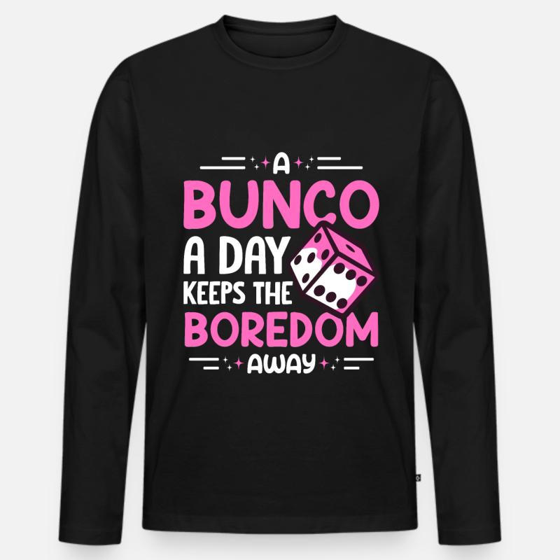 Bunco - Männer Premium Bio Langarmshirt - Schwarz