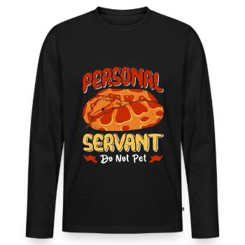 Serpent des blés Snake - T-shirt manches longues Premium bio Homme - noir - Devant - Nico (187cm)