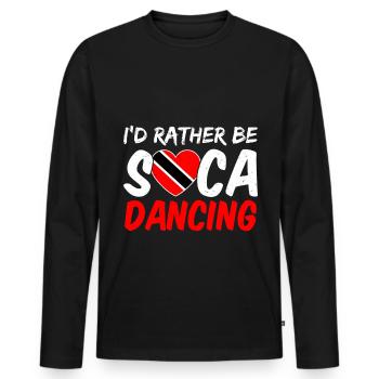Soca Dance Trinidad Tobago - Men's Premium Organic Long Sleeve Shirt - black - Front - Nico (187cm)