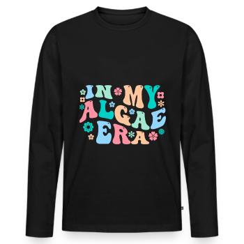 Meeresalgen Algen - Männer Premium Bio Langarmshirt - Schwarz - Vorne - Nico (187cm)