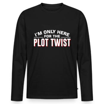 Film Cinéma Film Fan Film Nerd Cineaste - T-shirt manches longues Premium bio Homme - noir - Devant - Nico (187cm)