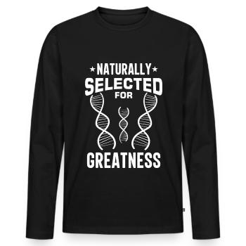 Test ADN génétique Crispr Microbiology - T-shirt manches longues Premium bio Homme - noir - Devant - Nico (187cm)