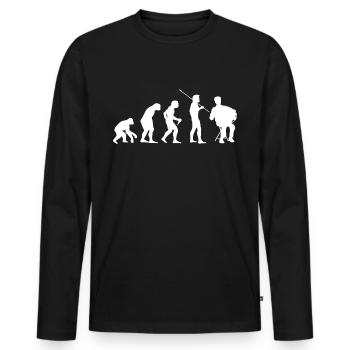 Accordéon Evolution Accordéon Accordéon accordé - T-shirt manches longues Premium bio Homme - noir - Devant - Nico (187cm)