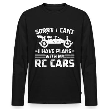 RC Auto Hobby Ferngesteuertes Auto - Männer Premium Bio Langarmshirt - Schwarz - Vorne - Nico (187cm)