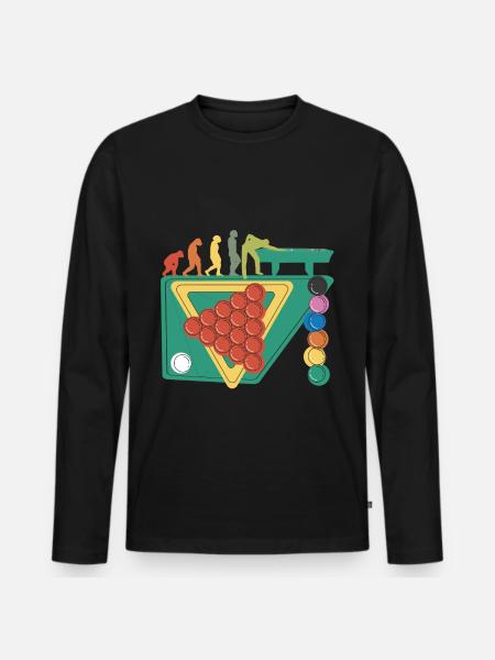 Snooker Game gamer Snooker table Snooker balls - Men's Premium Organic Long Sleeve Shirt - black