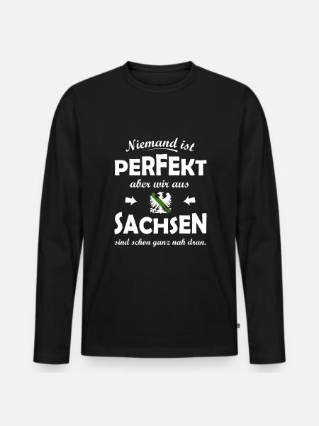 Les Saxons parfaits - T-shirt manches longues Premium bio Homme - noir