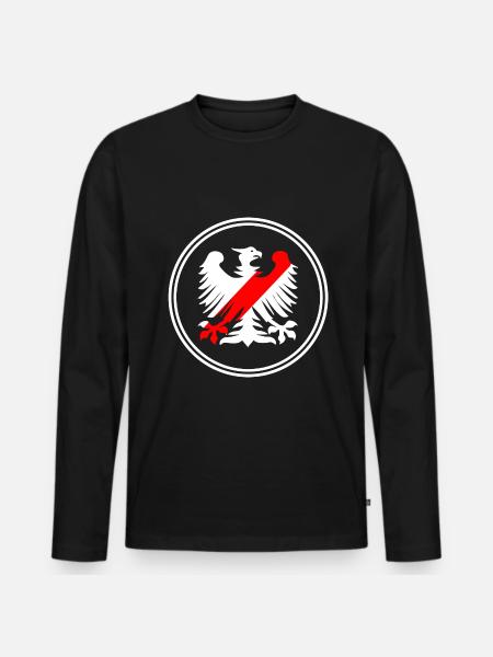 The Polish Eagle - Men's Premium Organic Long Sleeve Shirt - black