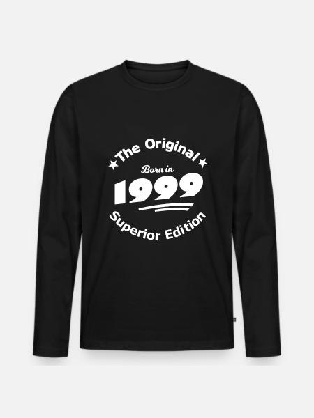 From 1999 - Men's Premium Organic Long Sleeve Shirt - black