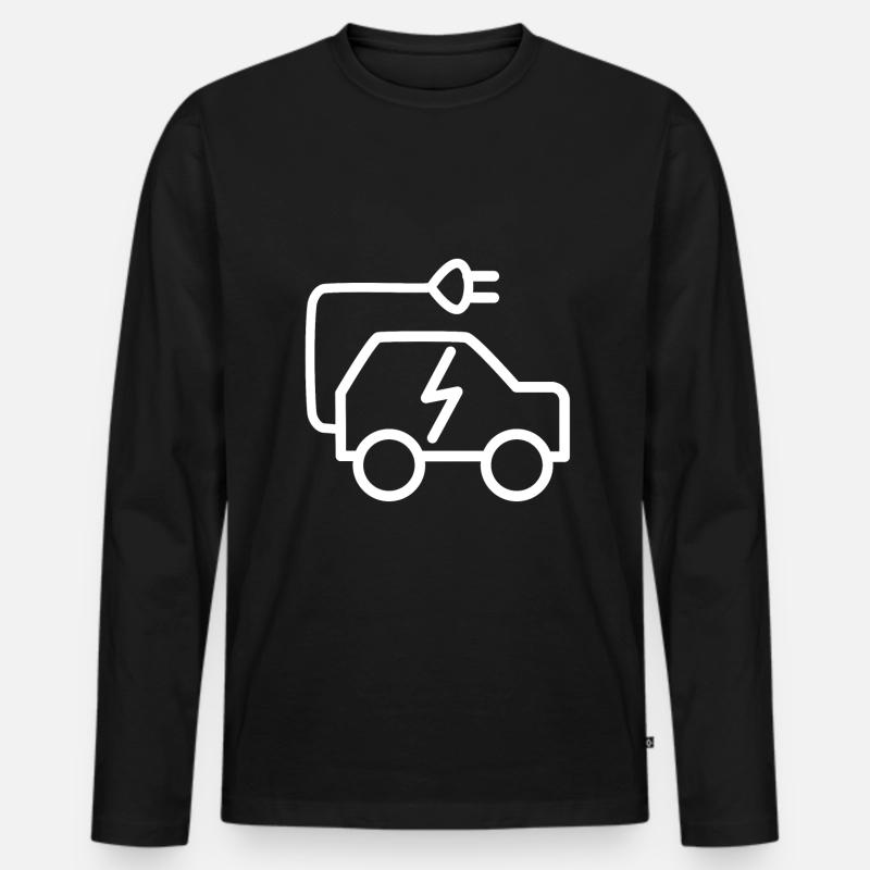 Die Elektro Autos - Männer Premium Bio Langarmshirt - Schwarz