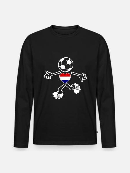 The Dutch fans - Men's Premium Organic Long Sleeve Shirt - black