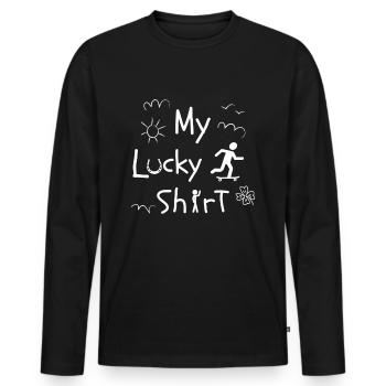Skateboard Skater Ramp Skating Skating Fun - T-shirt manches longues Premium bio Homme - noir - Devant - Nico (187cm)