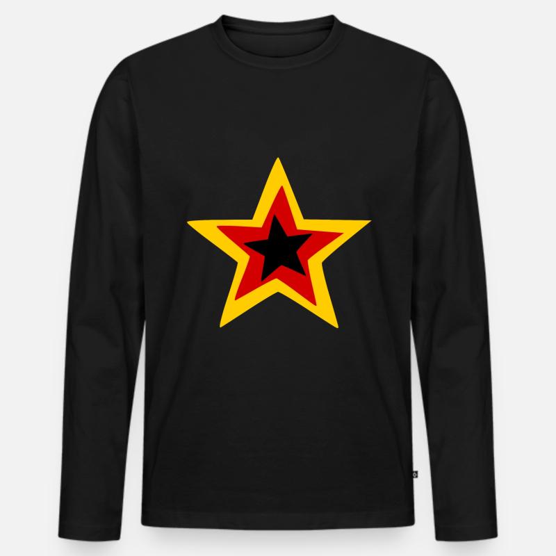 Die Germanen - Männer Premium Bio Langarmshirt - Schwarz
