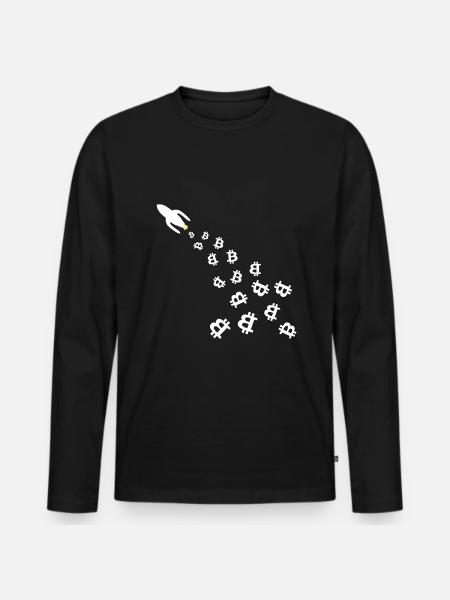Les fusées Coin - T-shirt manches longues Premium bio Homme - noir