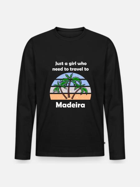 The Madeira Trip - Men's Premium Organic Long Sleeve Shirt - black