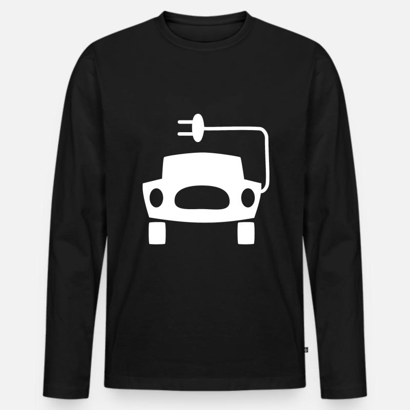 Die E Autos - Männer Premium Bio Langarmshirt - Schwarz