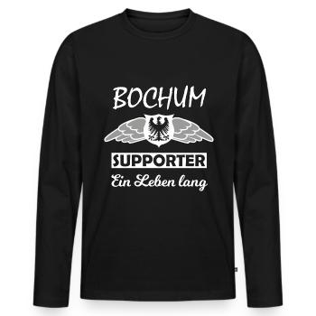 The Ruhrpott - Men's Premium Organic Long Sleeve Shirt - black - Front - Nico (187cm)