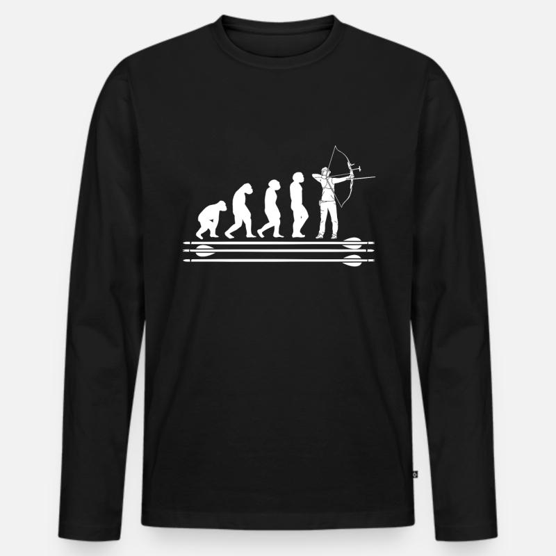 Archer Archery Sport Evolution - T-shirt manches longues Premium bio Homme - noir