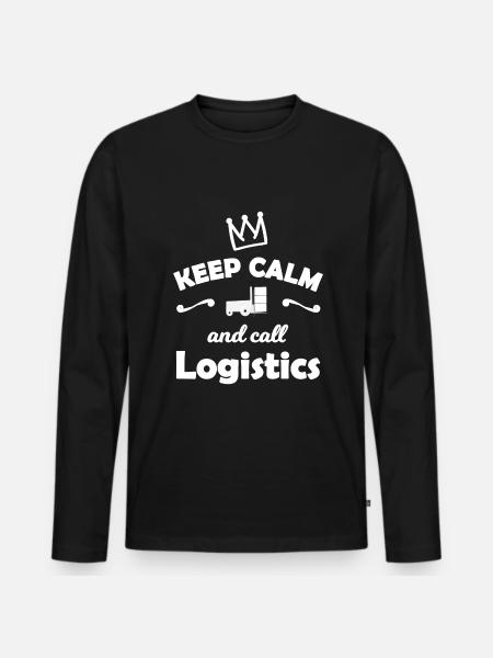 Logistics and transport heroes - Men's Premium Organic Long Sleeve Shirt - black