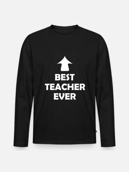 The Best Classroom Teacher - Men's Premium Organic Long Sleeve Shirt - black