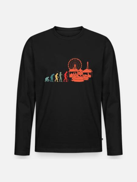 Parc d’attractions Evolution Fairground - T-shirt manches longues Premium bio Homme - noir