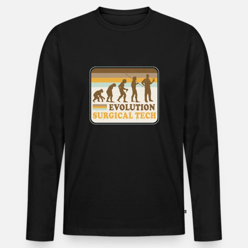 Surgical-Technical Assistant Surgeon - Men's Premium Organic Long Sleeve Shirt - black