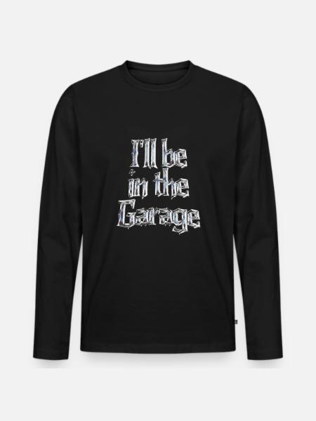 Car Mechanic Hobby Garage Model Making Mechanic - Men's Premium Organic Long Sleeve Shirt - black