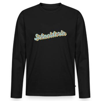 Schneidern Abschluss-Geschenk Textil-Schneiderin - Männer Premium Bio Langarmshirt - Schwarz - Vorne - Nico (187cm)