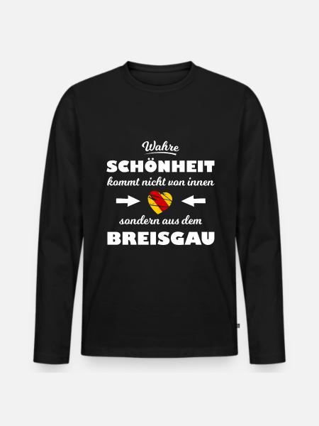 The beauty of Breisgau - Men's Premium Organic Long Sleeve Shirt - black