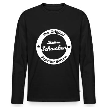 The South Germans in Swabia - Men's Premium Organic Long Sleeve Shirt - black - Front - Nico (187cm)