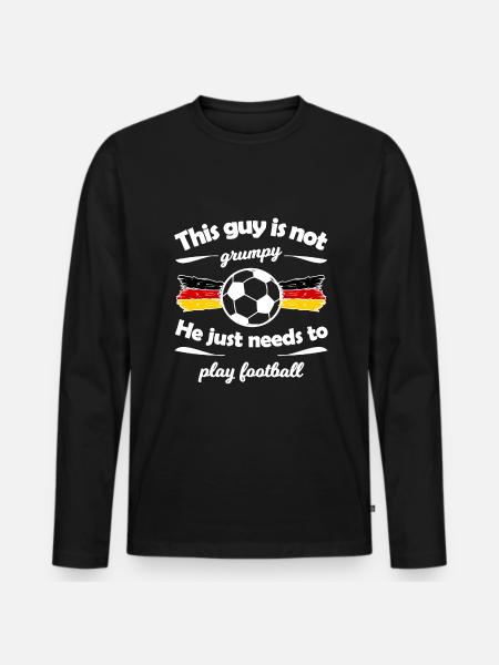 The German Football Miracle - Men's Premium Organic Long Sleeve Shirt - black