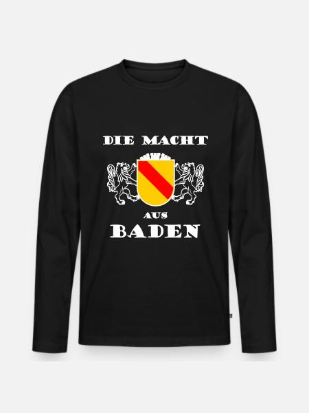 The power from southern Germany - Men's Premium Organic Long Sleeve Shirt - black