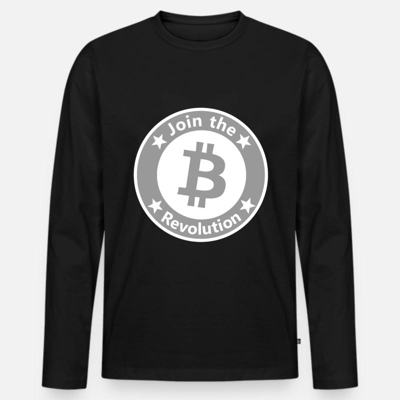 Währung und Geldsystem - Männer Premium Bio Langarmshirt - Schwarz